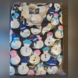 Snowman scrub top